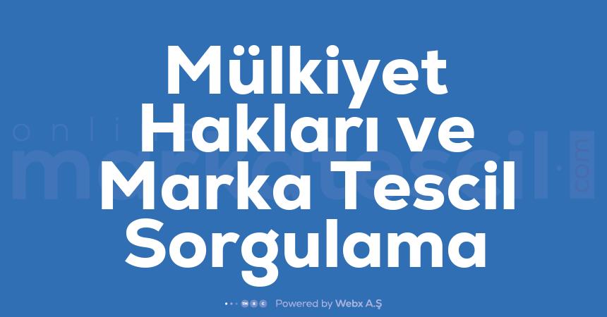 Mulkiyet Haklari ve Marka Tescil Sorgulama