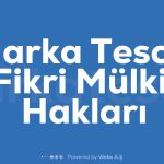 Marka Tescili ve Fikri Mulkiyet Haklari